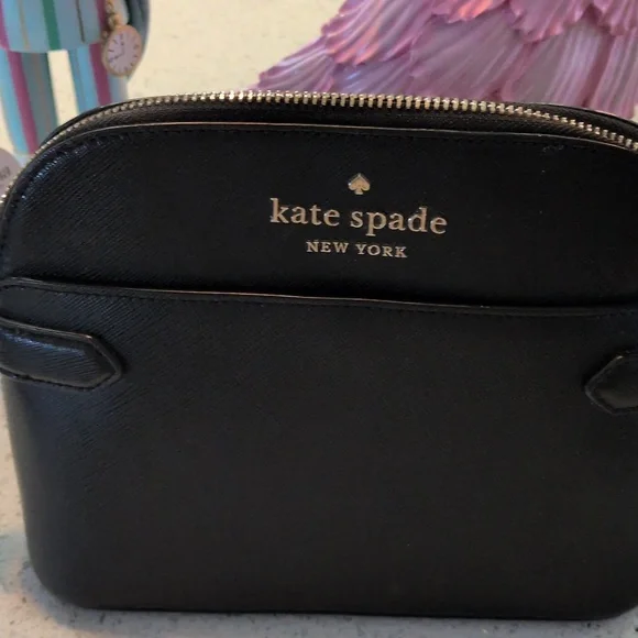KATE SPADE Black Saffiano Crossbody Bag New - Picture 2 of 9